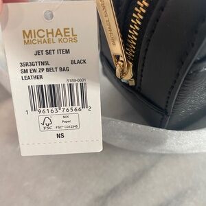 Black Michael Kors Cross Body/Fanny pack
